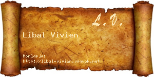 Libal Vivien névjegykártya
